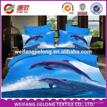 100% polyester 3D fabric 3D woven bed sheet set printed polyester chiffon fabric
